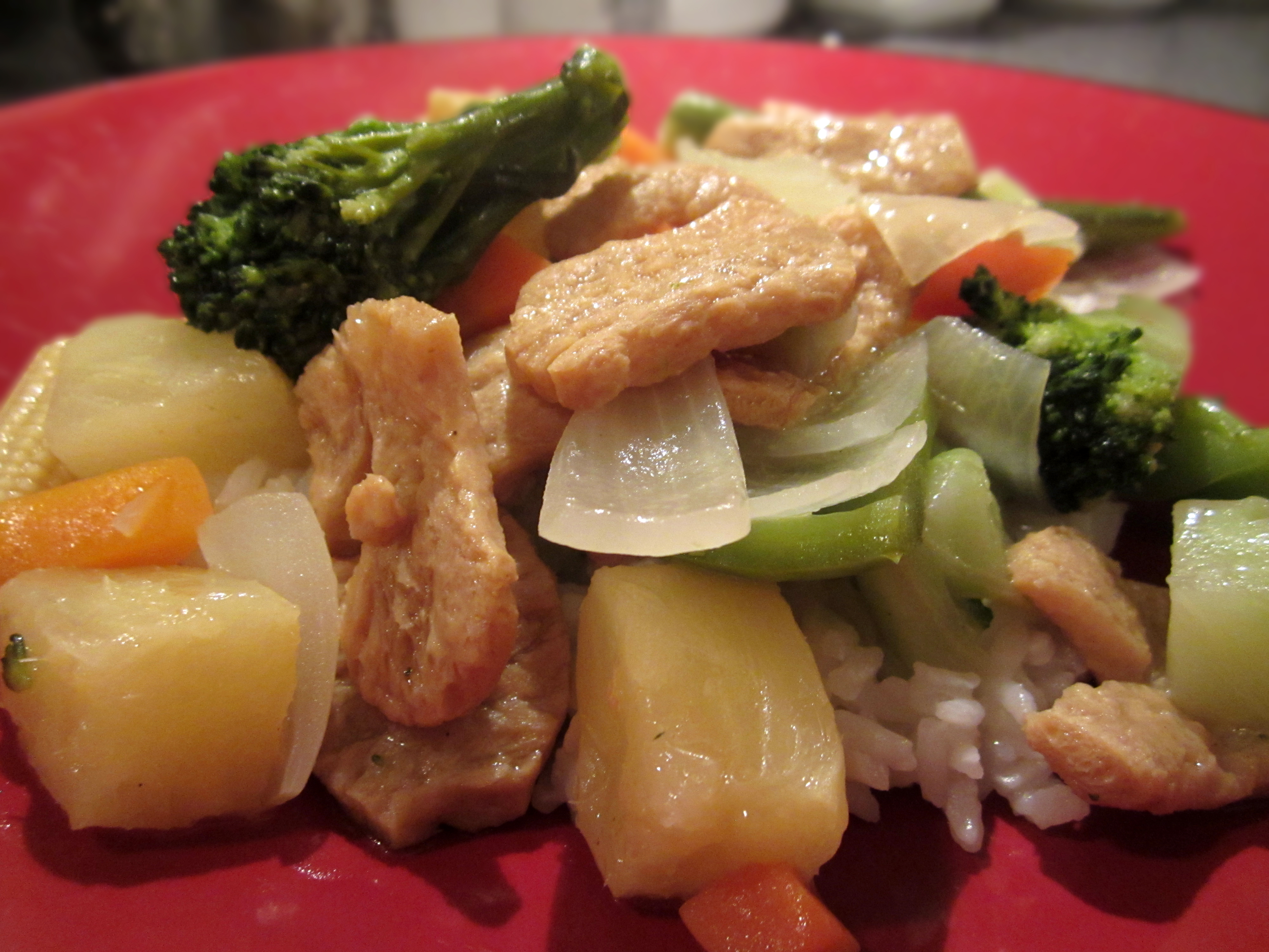 Plant-Based Sweet & Sour Chicken from FakeMeats.com